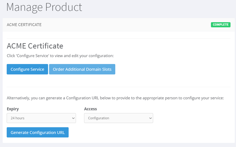 Start SSL Configuration