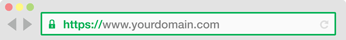 Your Visitors will see the Green Padlock Domain Validated